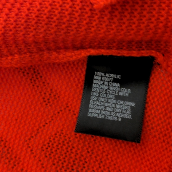 Worthington orange open front sweater - Picture 5 of 7